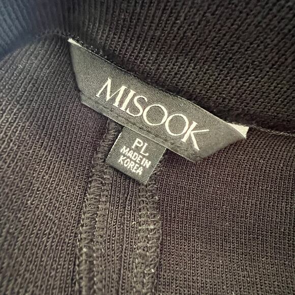 Misook Nancy Slim Leg Mylana Knit Pant Black Women's PL Petite Large L Elastic - Picture 9 of 10